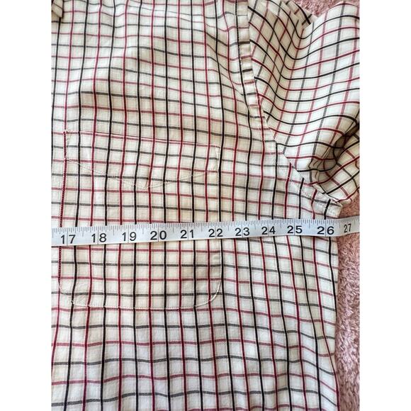 Alan Flusser Shirt Mens XL Red Black Long Sleeve Button Down Casual Mens - Picture 8 of 8